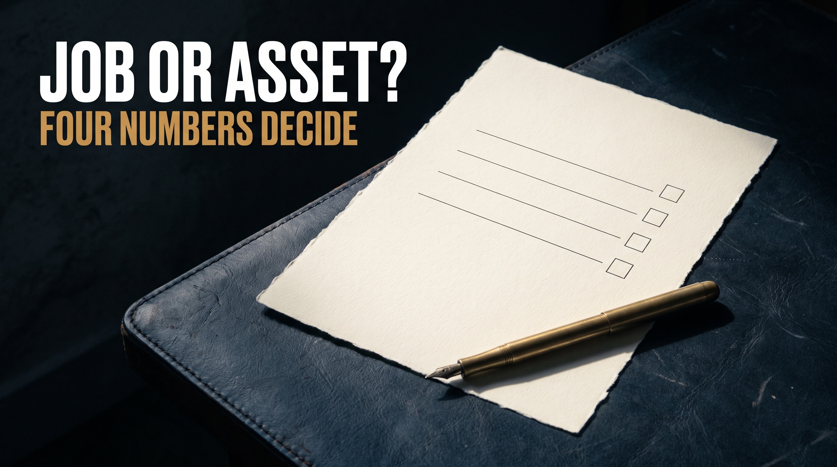 The 4-Point Self-Audit: Do You Own an Agency, or a Job?