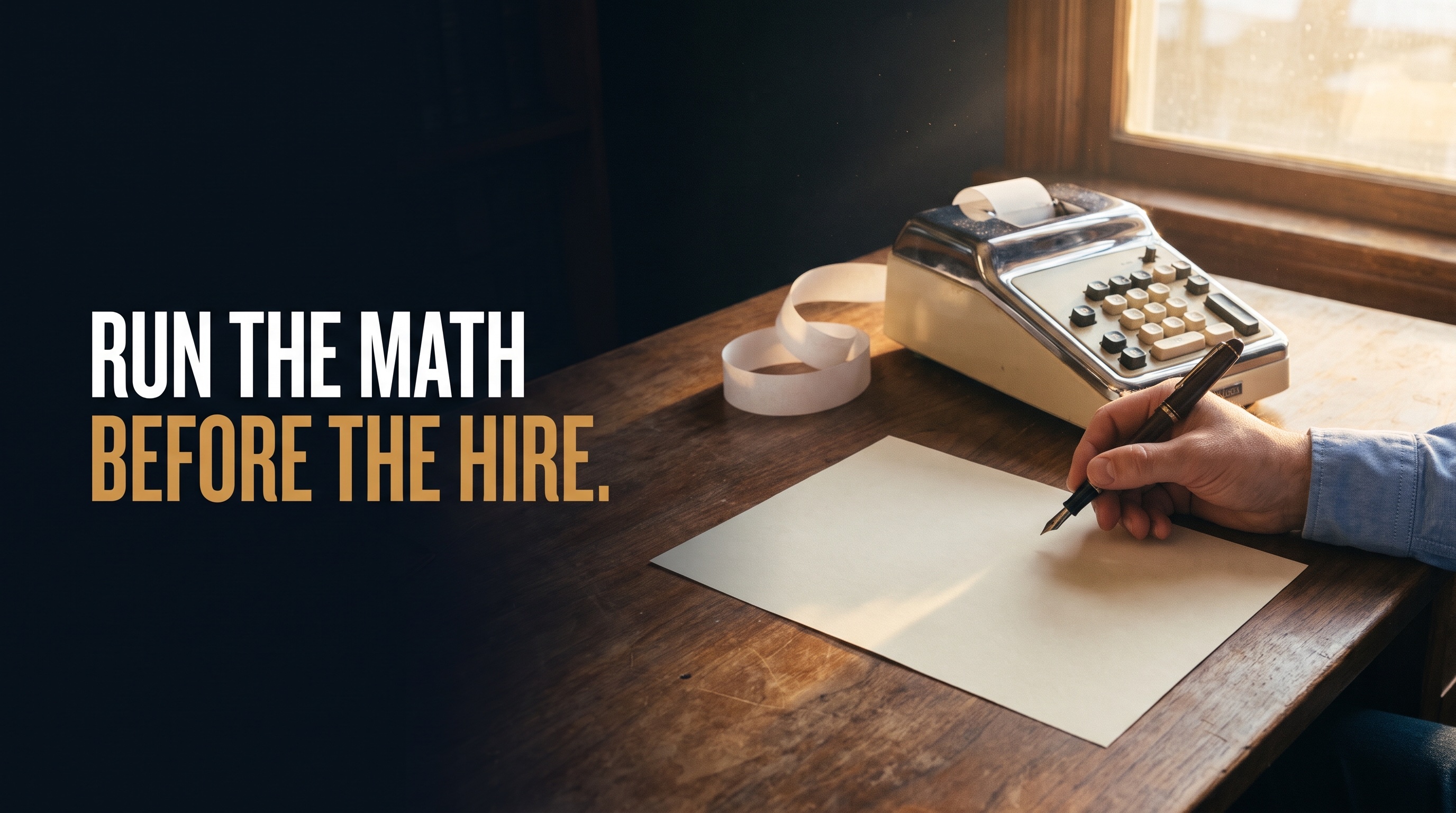 Before You Build That New Capability, Run the Margin Math